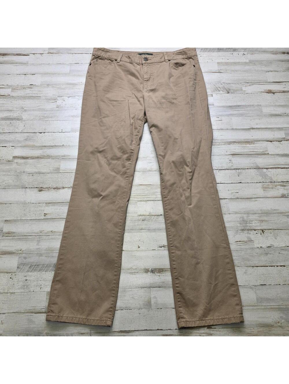 LRL Lauren Jeans Co Ralph Lauren Women’s Khaki Chino Pants Size 14 Fits 34x31